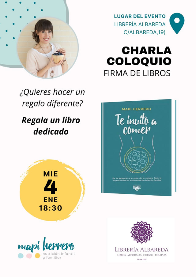 Charla coloquio y firma del libro